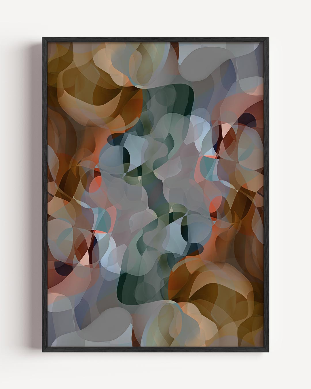 Organische Abstracte Kleurenpracht Poster-WallArtistic