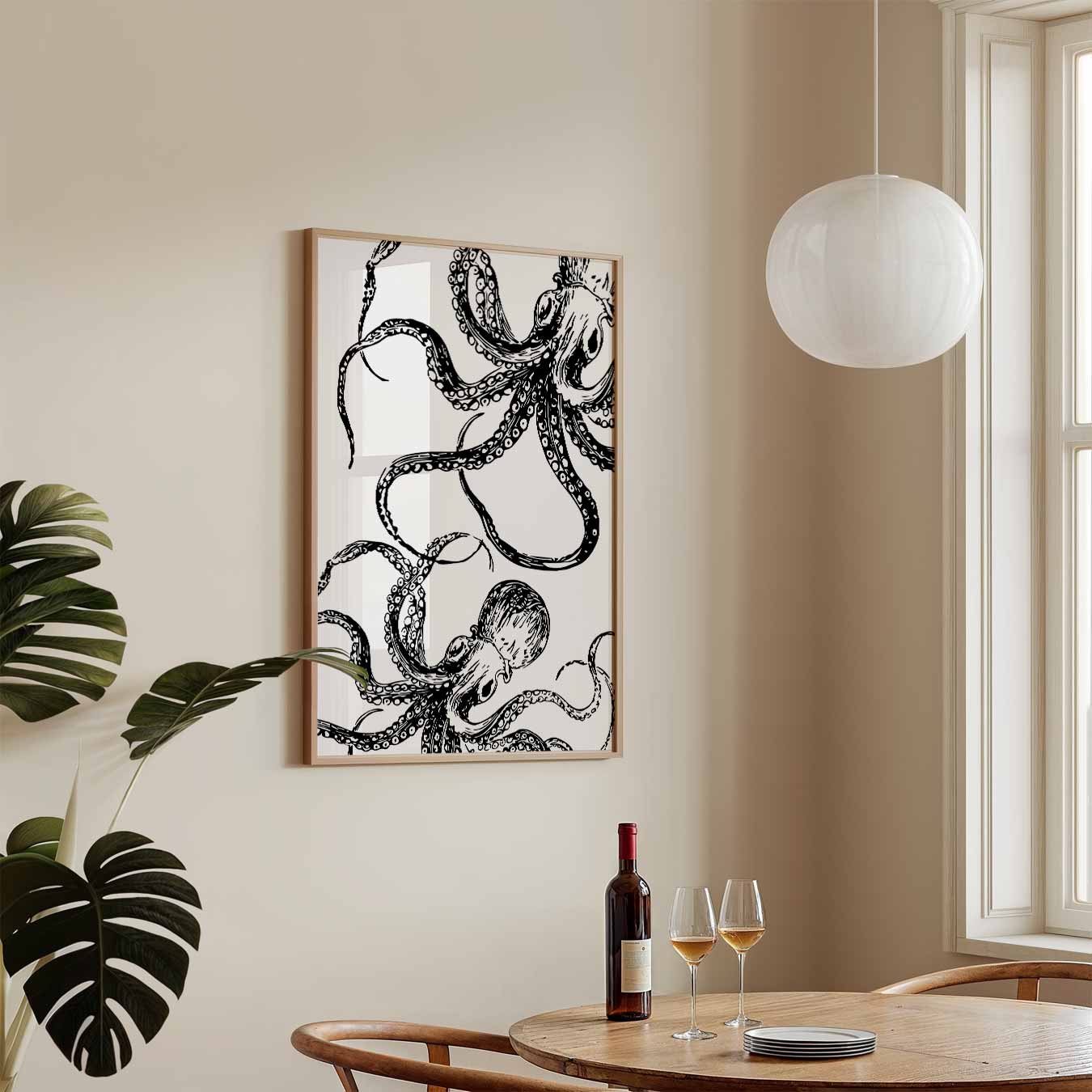 Octopus Elegantie Poster-WallArtistic