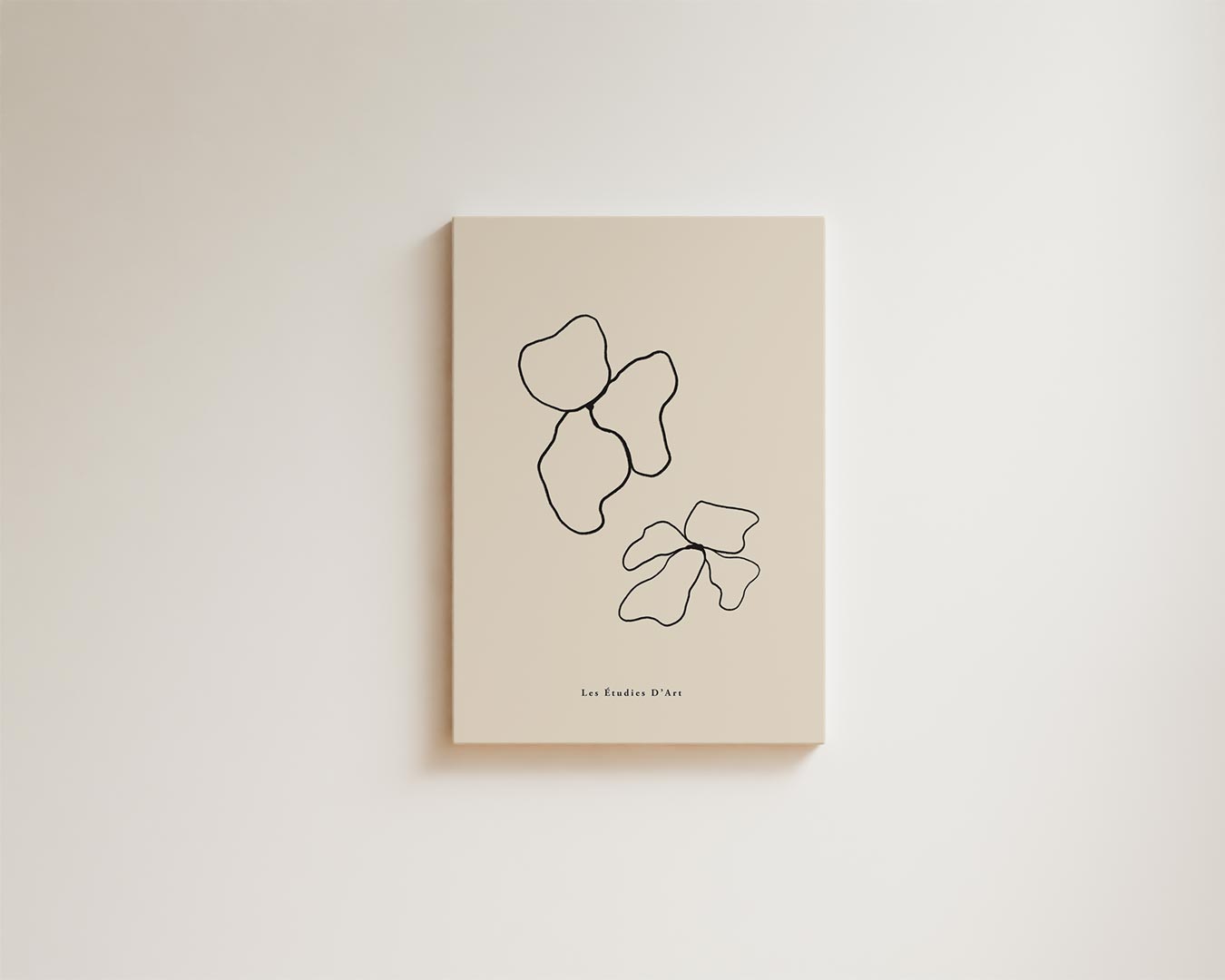 Abstracte Lijnen Bloemenprint Kunstwerk-canvas-dibond-plexiglas-wanddecoratie-WallArtistic