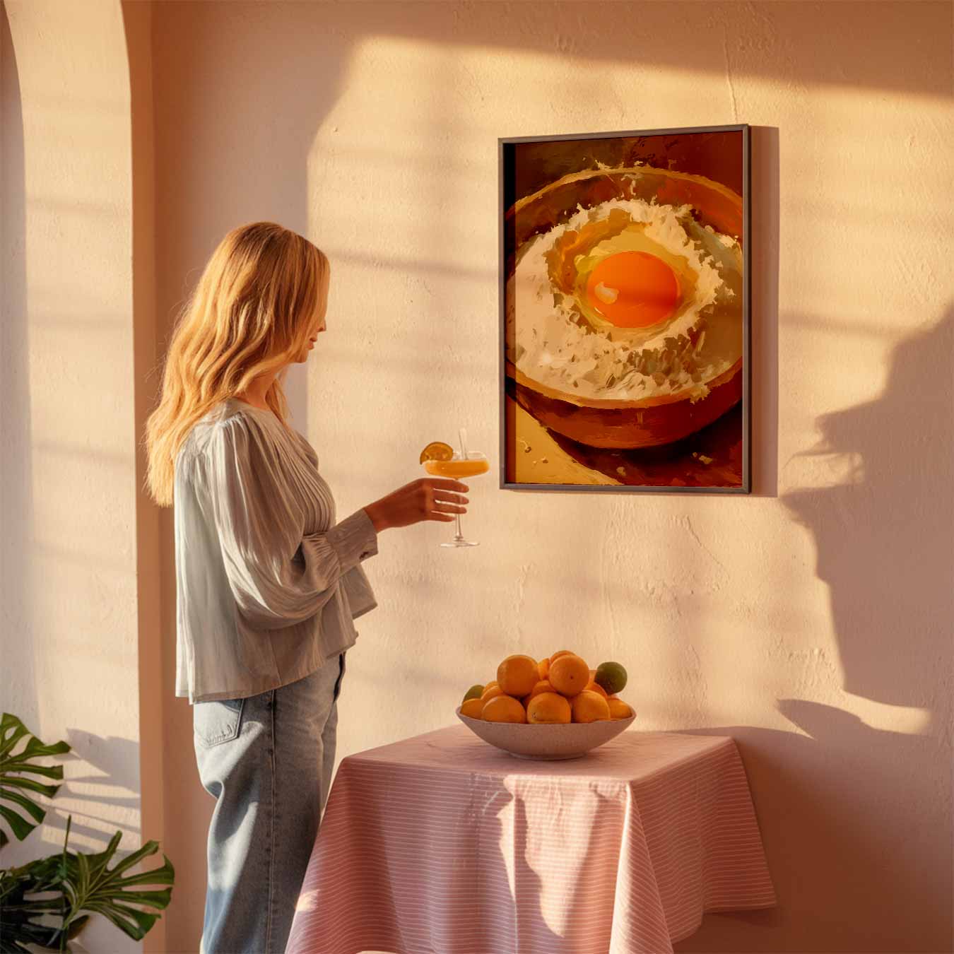 Kunstzinnige Eierdop Schilderij Poster-WallArtistic