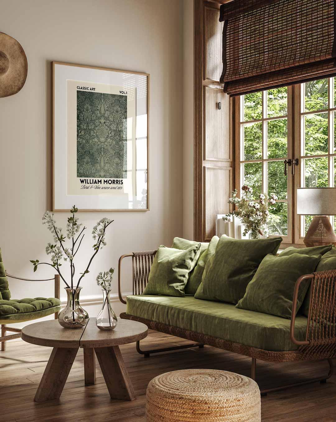 William Morris Bird & Vine Woven 1879 Poster-WallArtistic