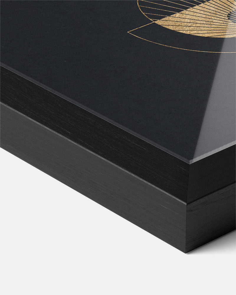 Geometrische Gouden Zonnerituelen Poster-WallArtistic