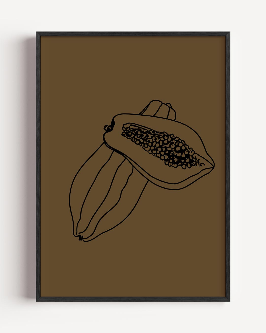 Moderne Papaya Poster-WallArtistic