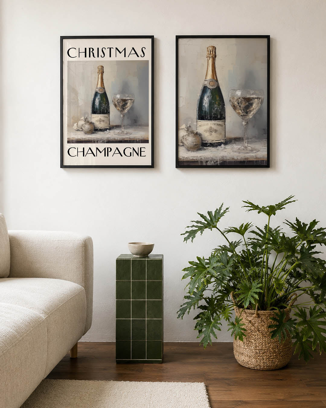 Feestelijke fles Posterset