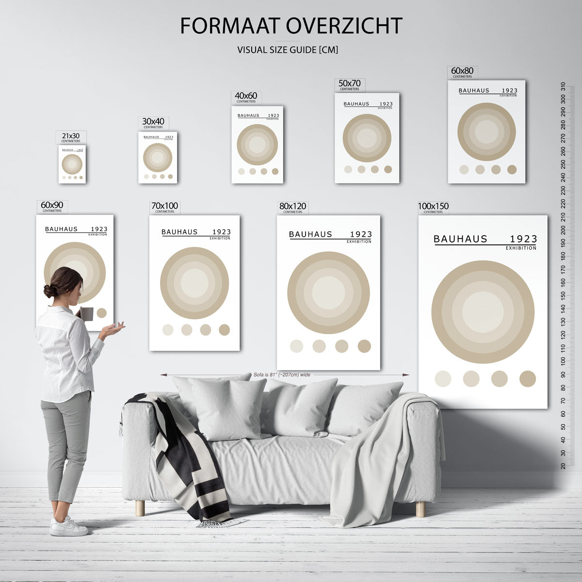 Cirkelritme en balans Poster