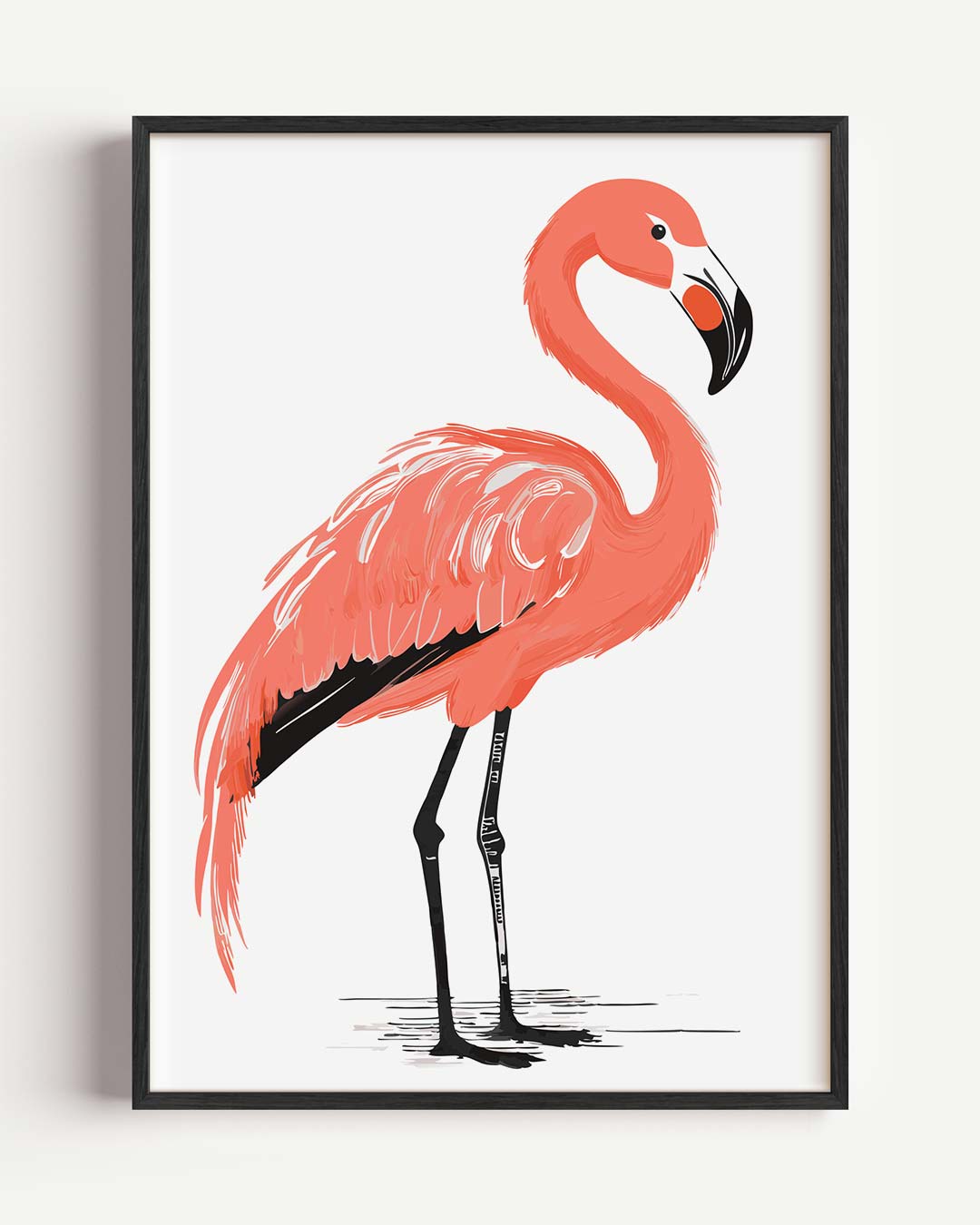 Flamingo Elegantie Poster-WallArtistic