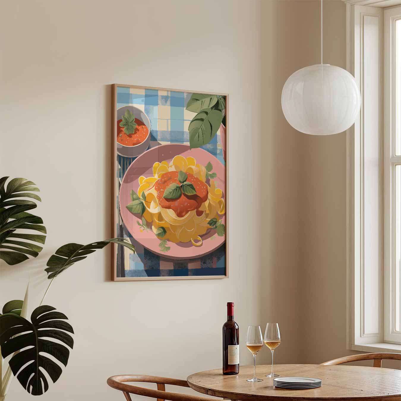 Pasta Liefde Print Poster-WallArtistic