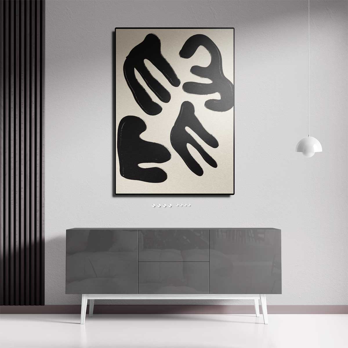 Organische Abstractie Kunstwerk-canvas-dibond-plexiglas-wanddecoratie-WallArtistic