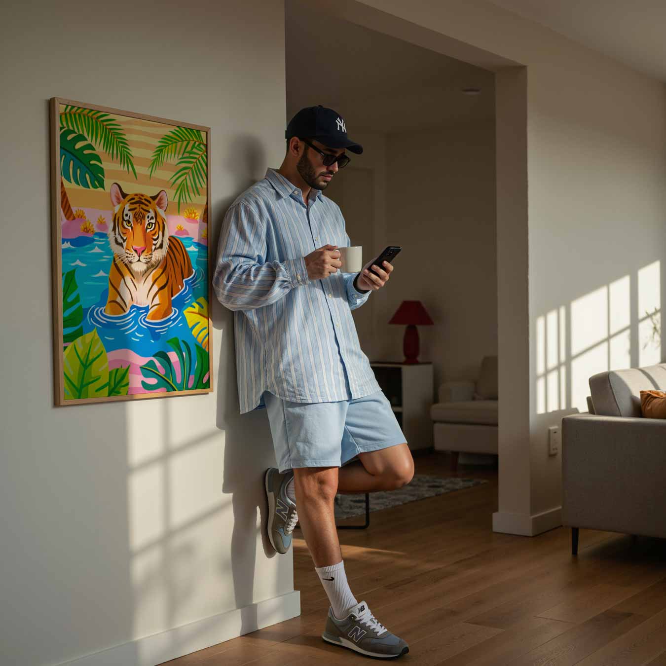 Tropische Tijger Droomposter-WallArtistic