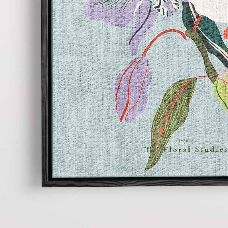 Bloemenpracht in Pastel Kunstwerk-canvas-dibond-plexiglas-wanddecoratie-WallArtistic