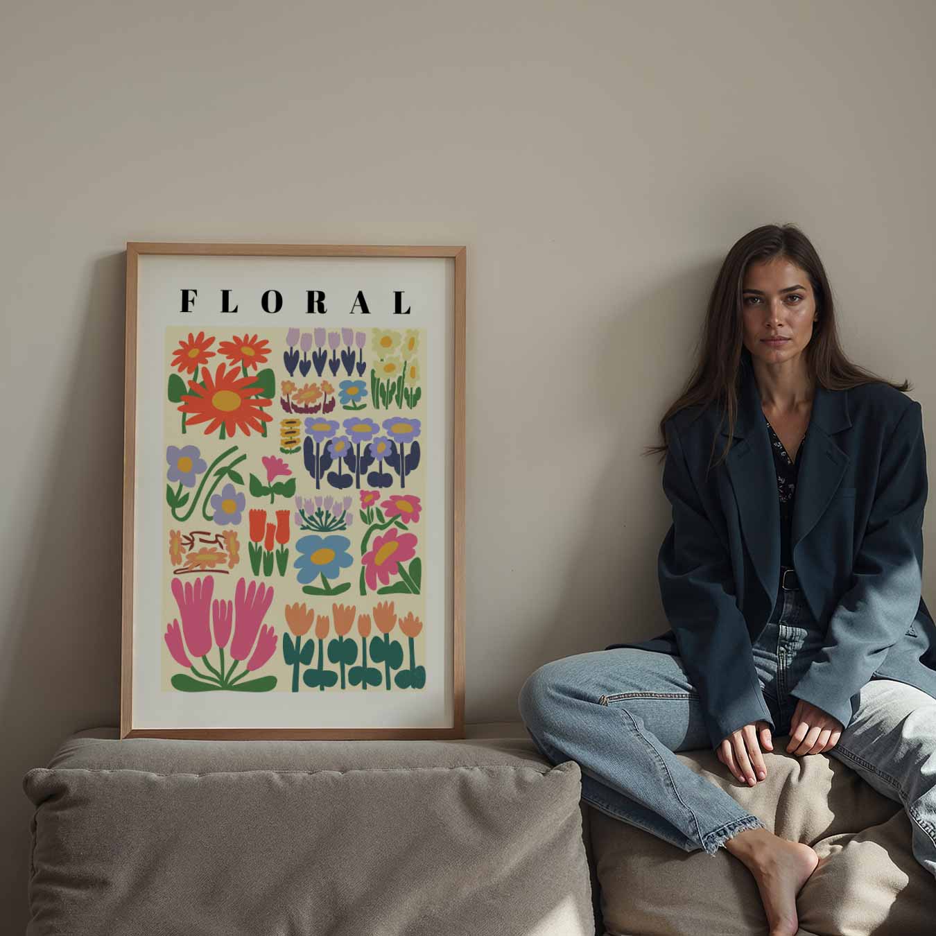 Kleurrijke Bloemenpracht Poster-WallArtistic