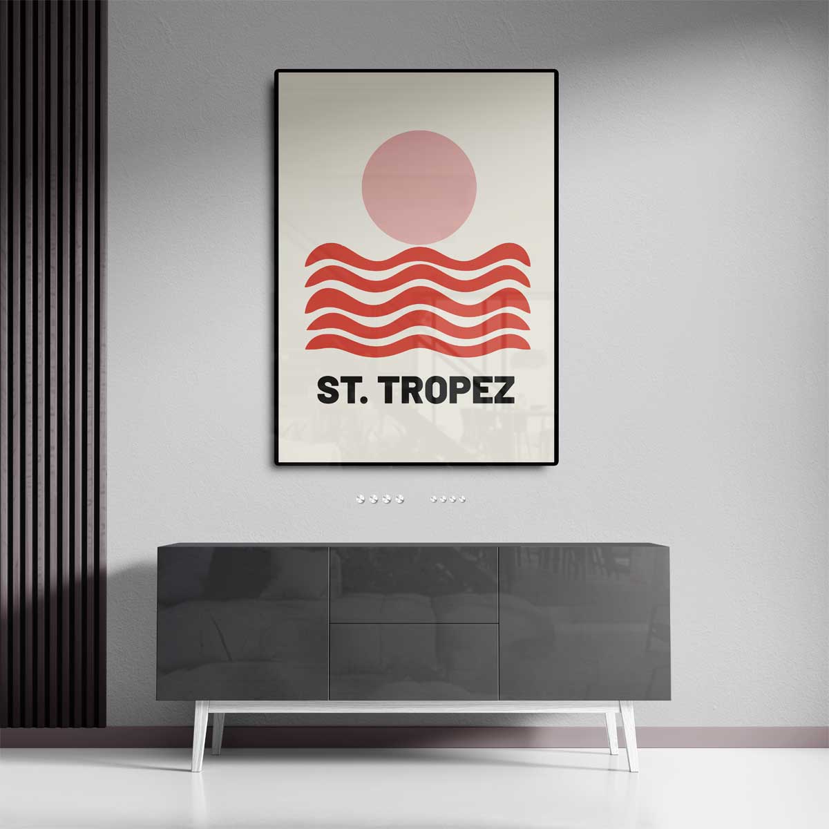 Zonnige St. Tropez Kunstwerk-canvas-dibond-plexiglas-wanddecoratie-WallArtistic
