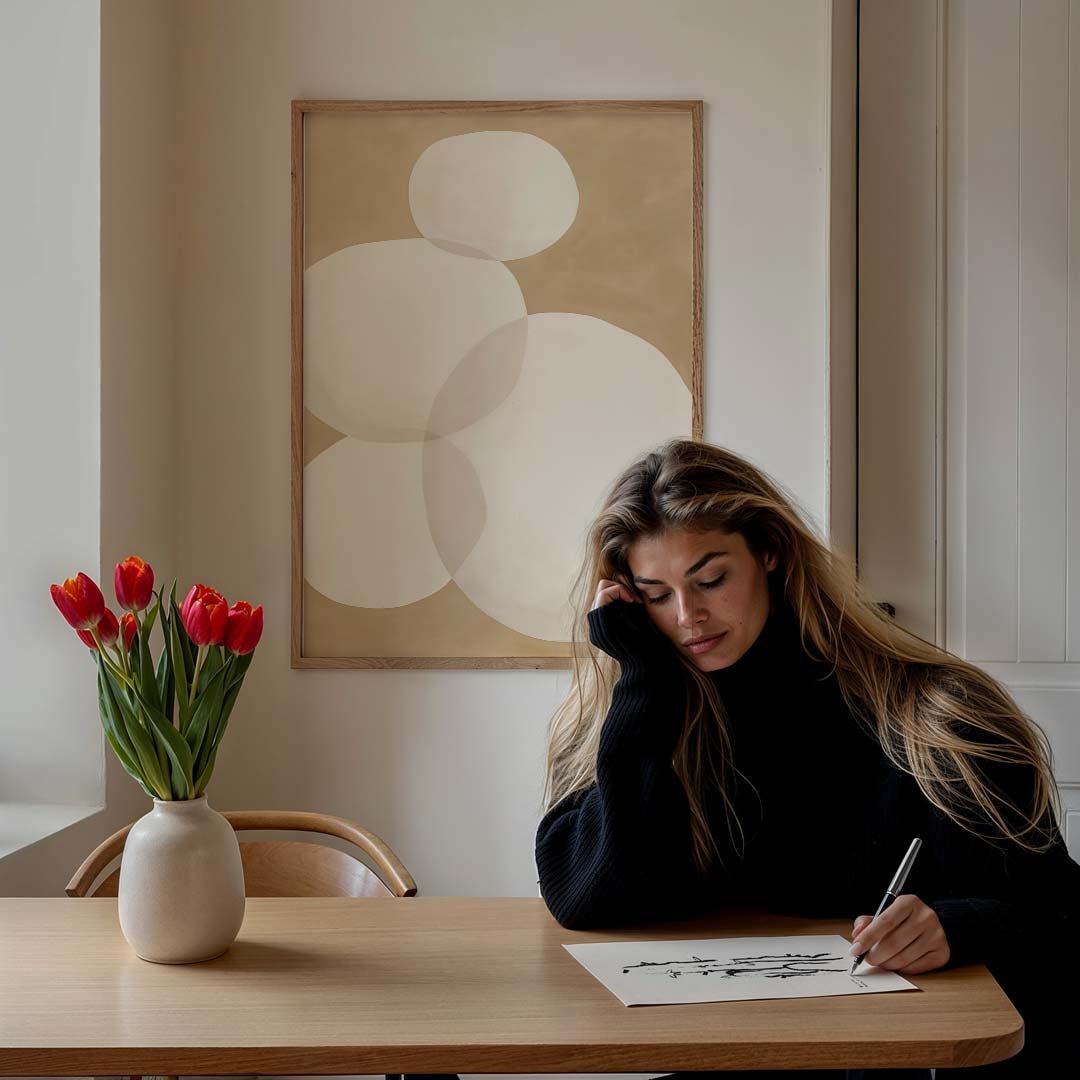 Minimalistische Abstracte Cirkelposter-WallArtistic