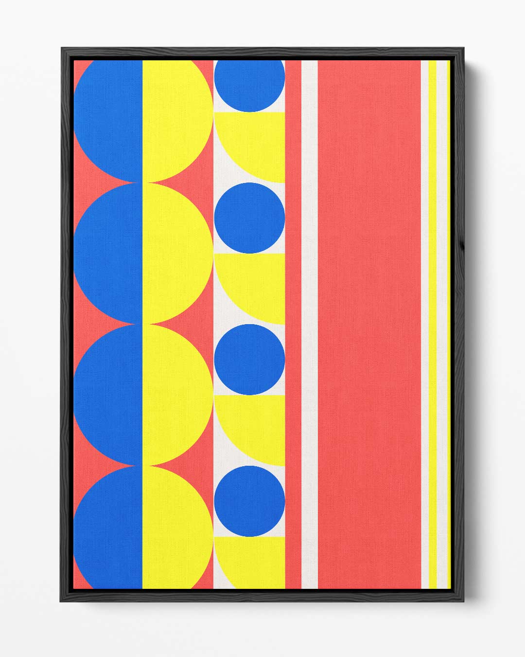 Kleurrijke Geometrische Abstractie Kunstwerk-canvas-dibond-plexiglas-wanddecoratie-WallArtistic
