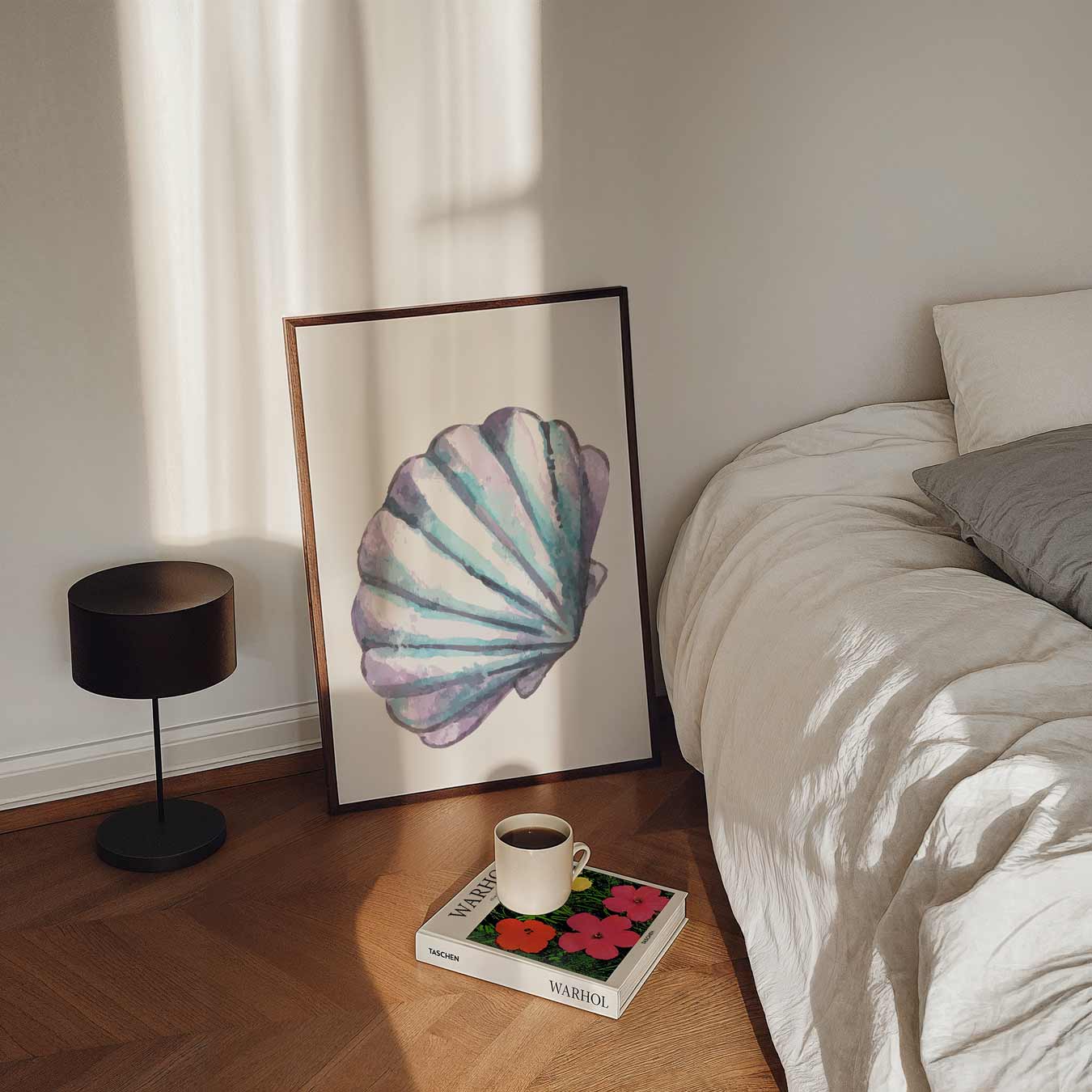 Pastelkleurige Schelp Poster