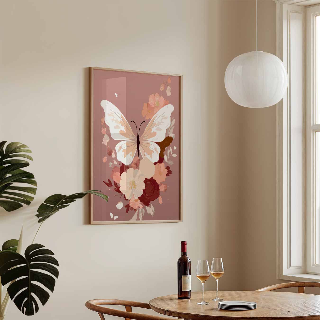 Vlinderbloemen Kunstposter