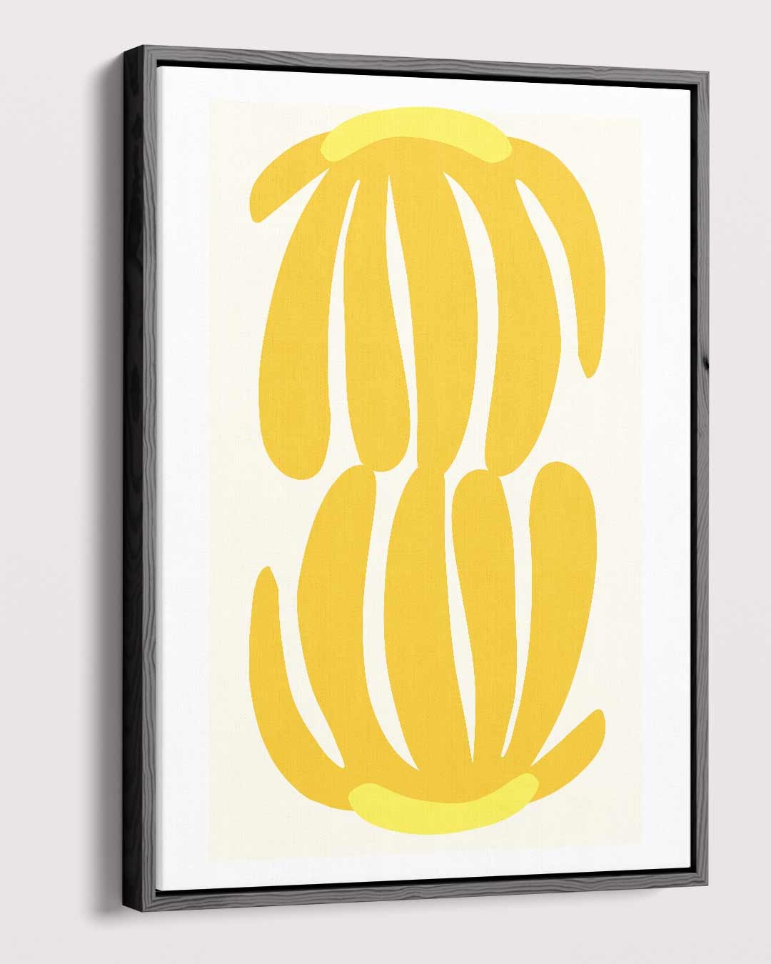 Speelse Bananenpracht Kunstwerk-canvas-dibond-plexiglas-wanddecoratie-WallArtistic