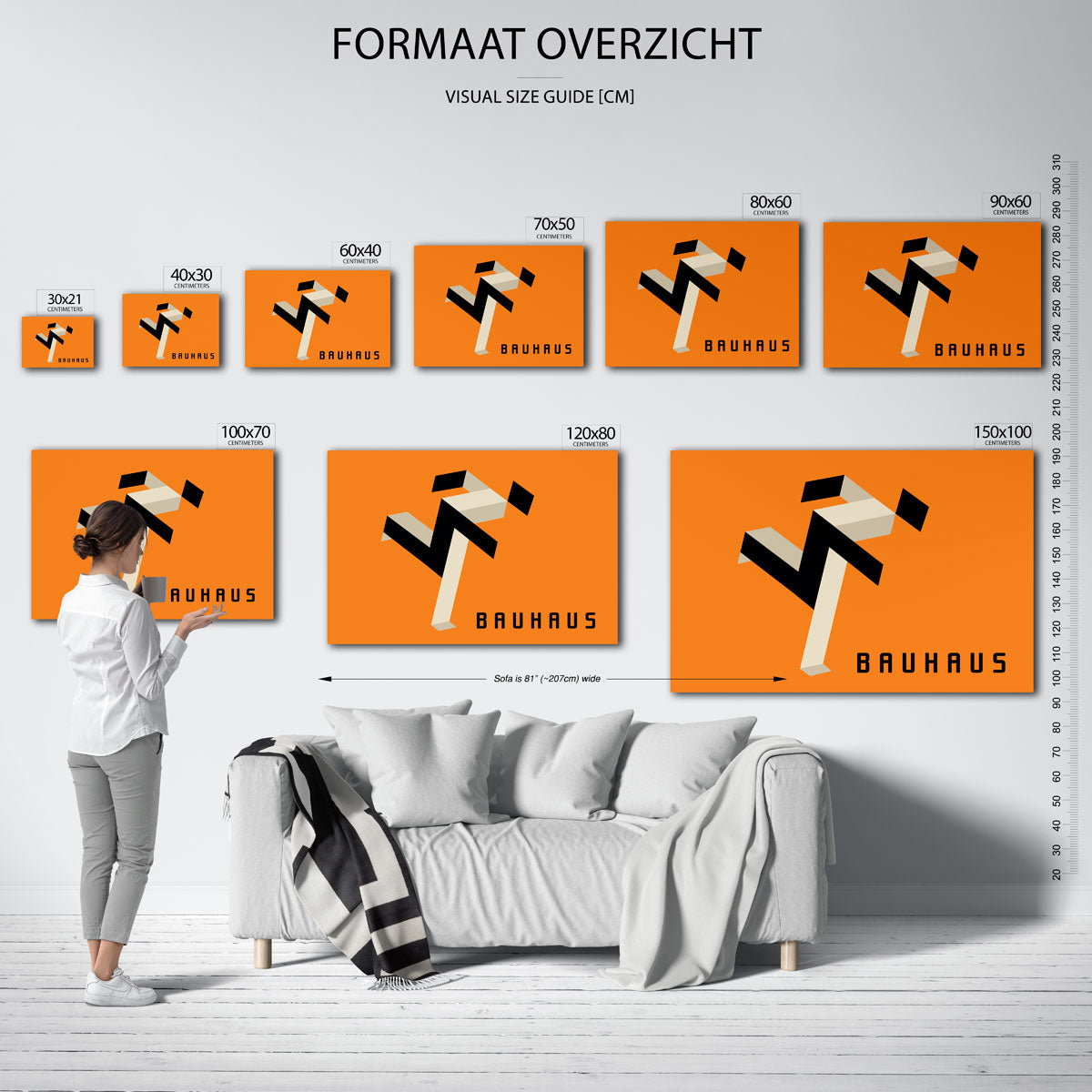 Dynamische vormstructuur Poster