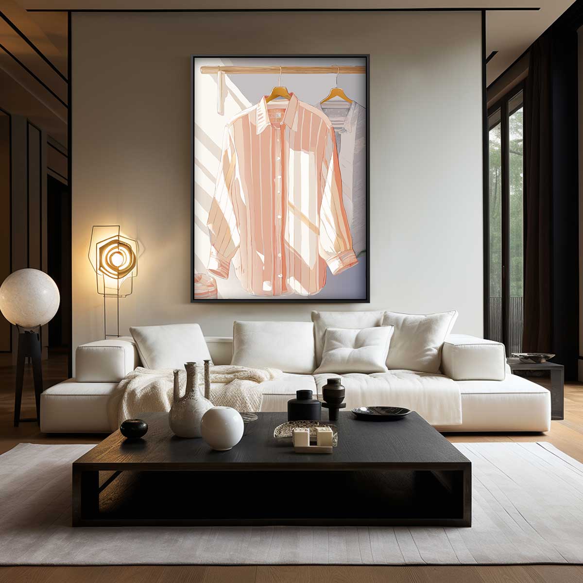 Zonnige Ochtendhemden Kunstwerk-canvas-dibond-plexiglas-wanddecoratie-WallArtistic