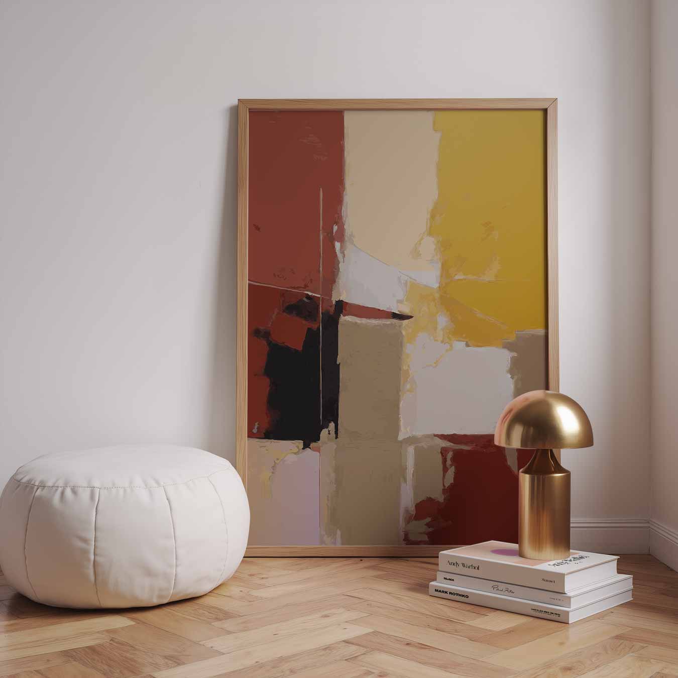 Kleurrijke Abstracte Kunstposter