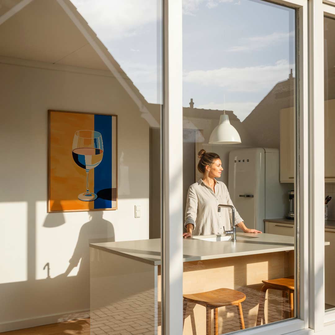 Moderne Wijnkunst Poster-WallArtistic