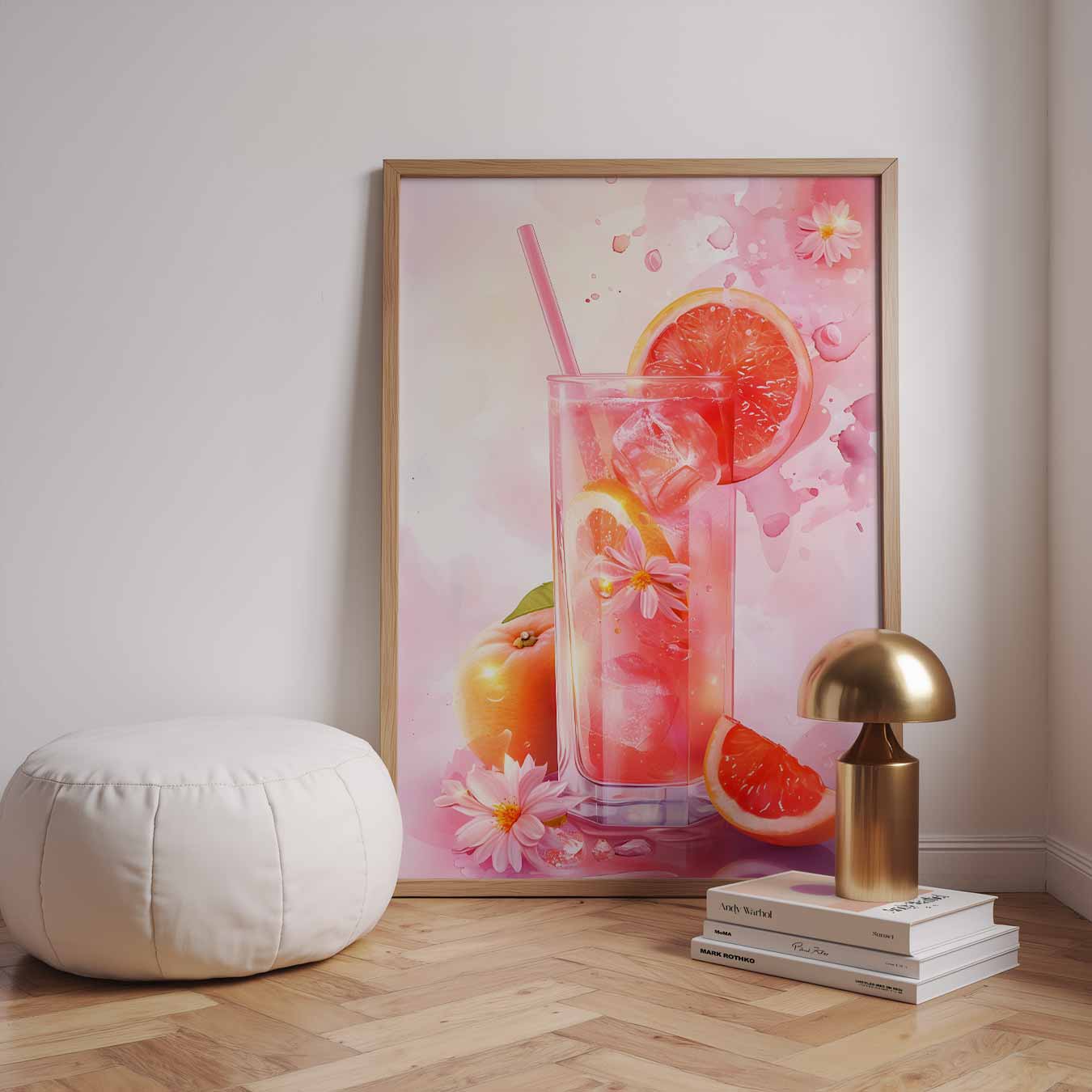Zomerse Grapefruit Verfrissing Poster-WallArtistic