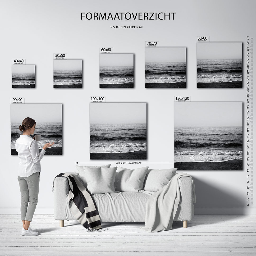 Rustige zee Kunstwerk