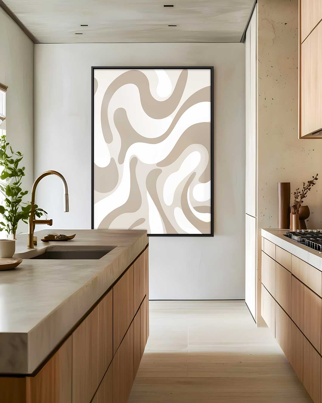 Organische Vormen Wanddecoratie Kunstwerk-canvas-dibond-plexiglas-wanddecoratie-WallArtistic