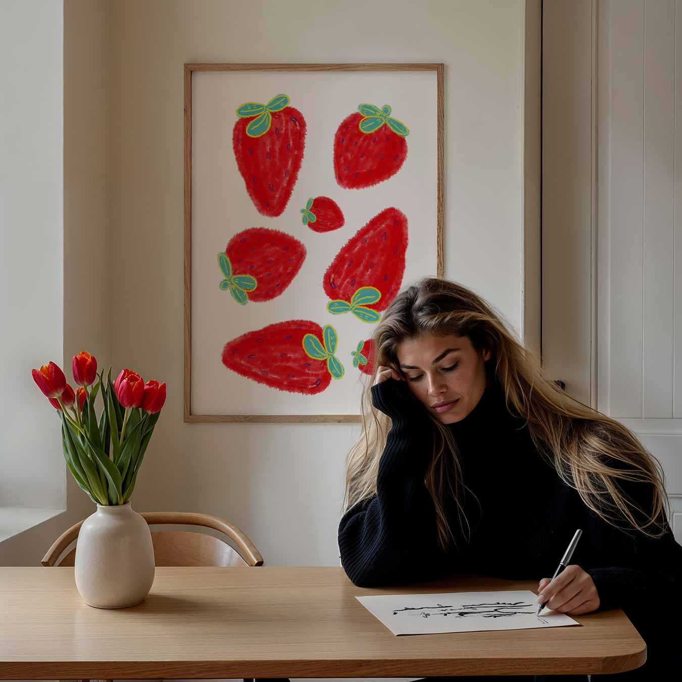 Strawberries Poster-WallArtistic