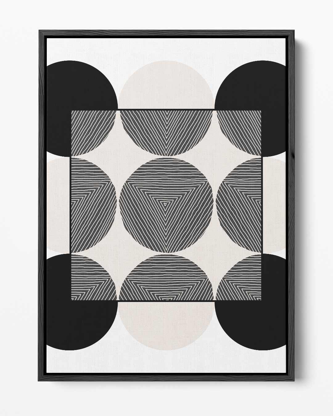 Strakke Cirkelpatronen Muurdecoratie Kunstwerk-canvas-dibond-plexiglas-wanddecoratie-WallArtistic