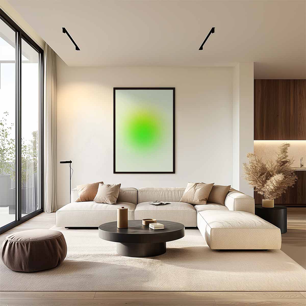 Groene Serenade Kunstwerk-canvas-dibond-plexiglas-wanddecoratie-WallArtistic