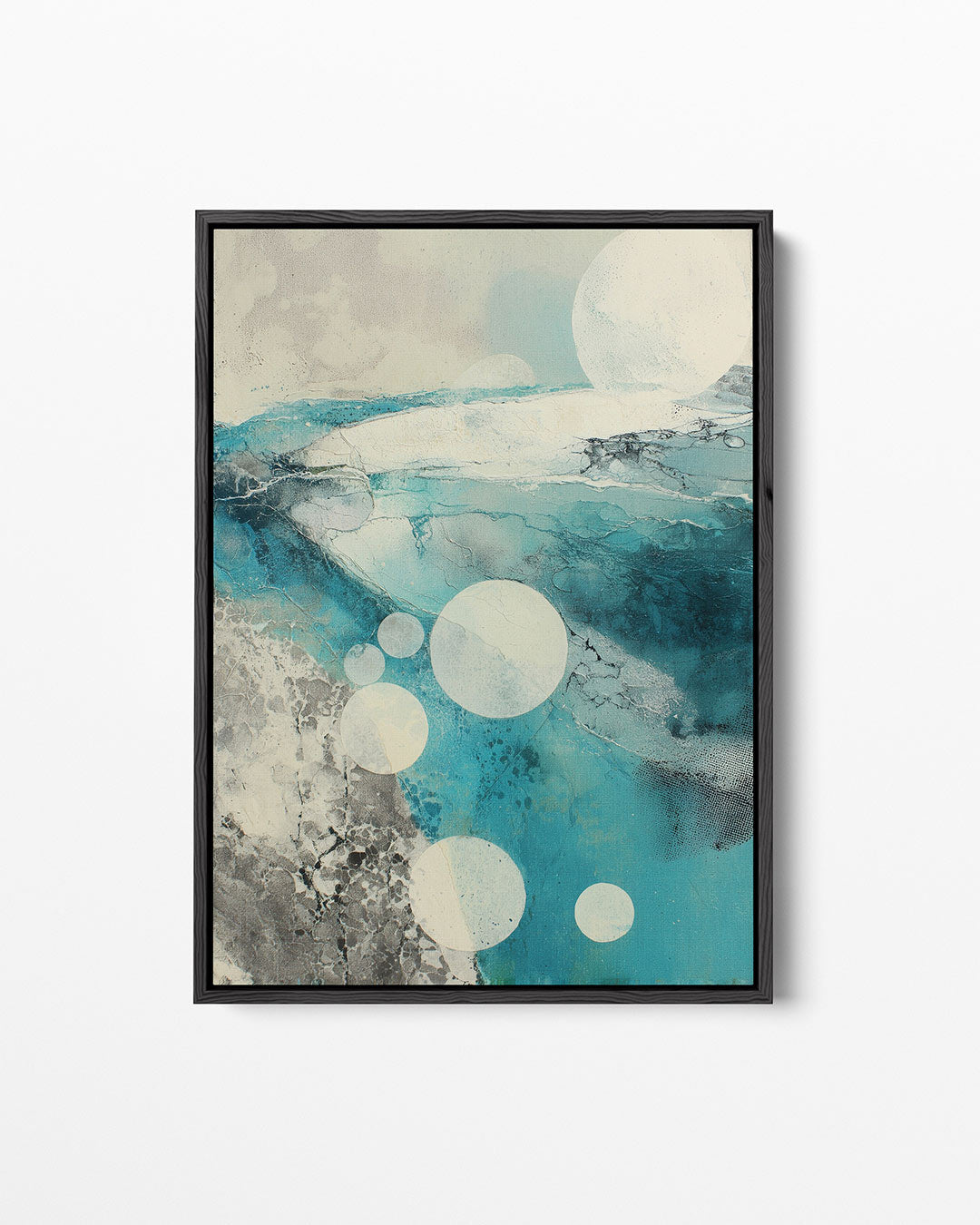 Cirkelvormen en texturen Kunstwerk