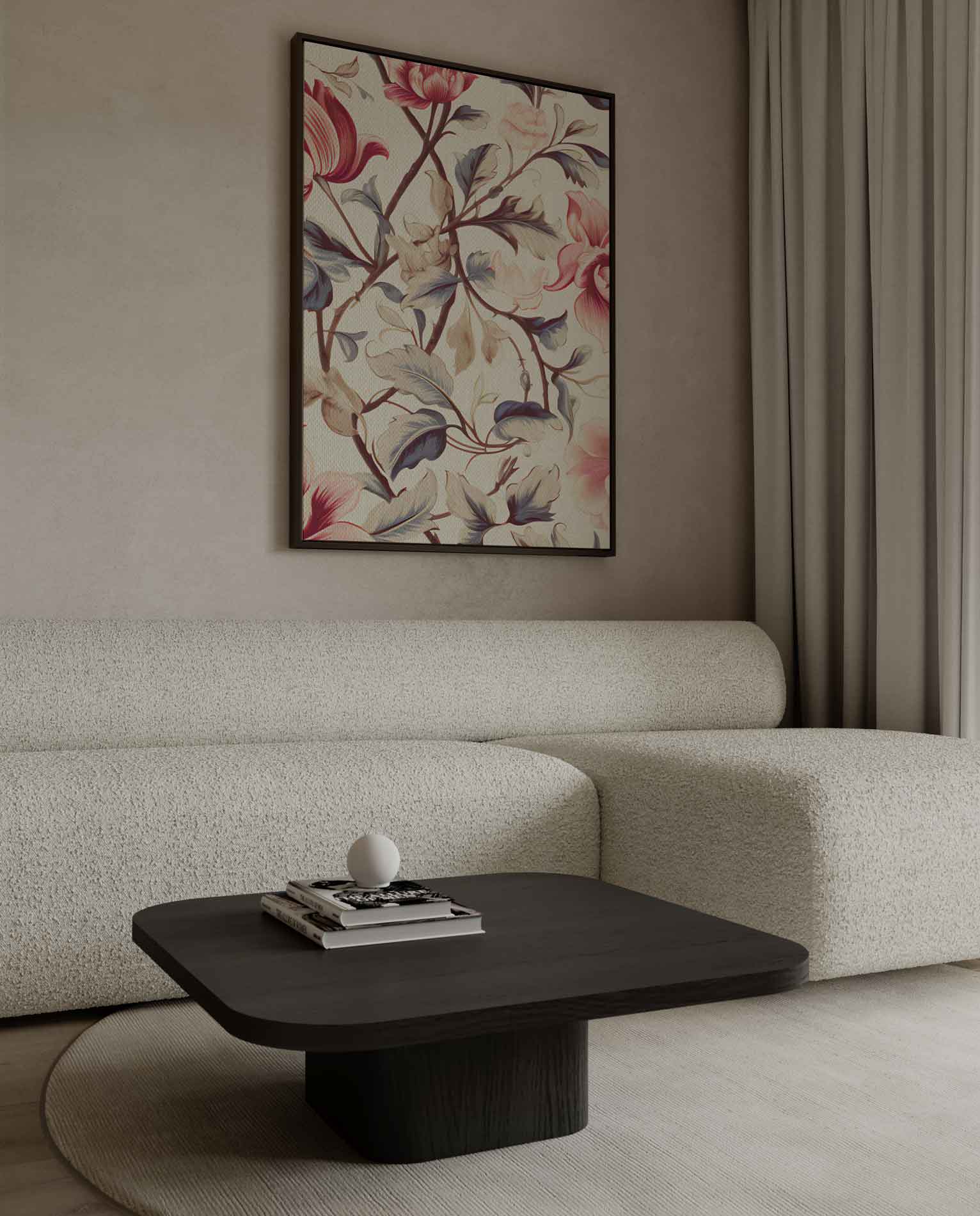 Tijdloze Bloemenpracht Kunstwerk-canvas-dibond-plexiglas-wanddecoratie-WallArtistic
