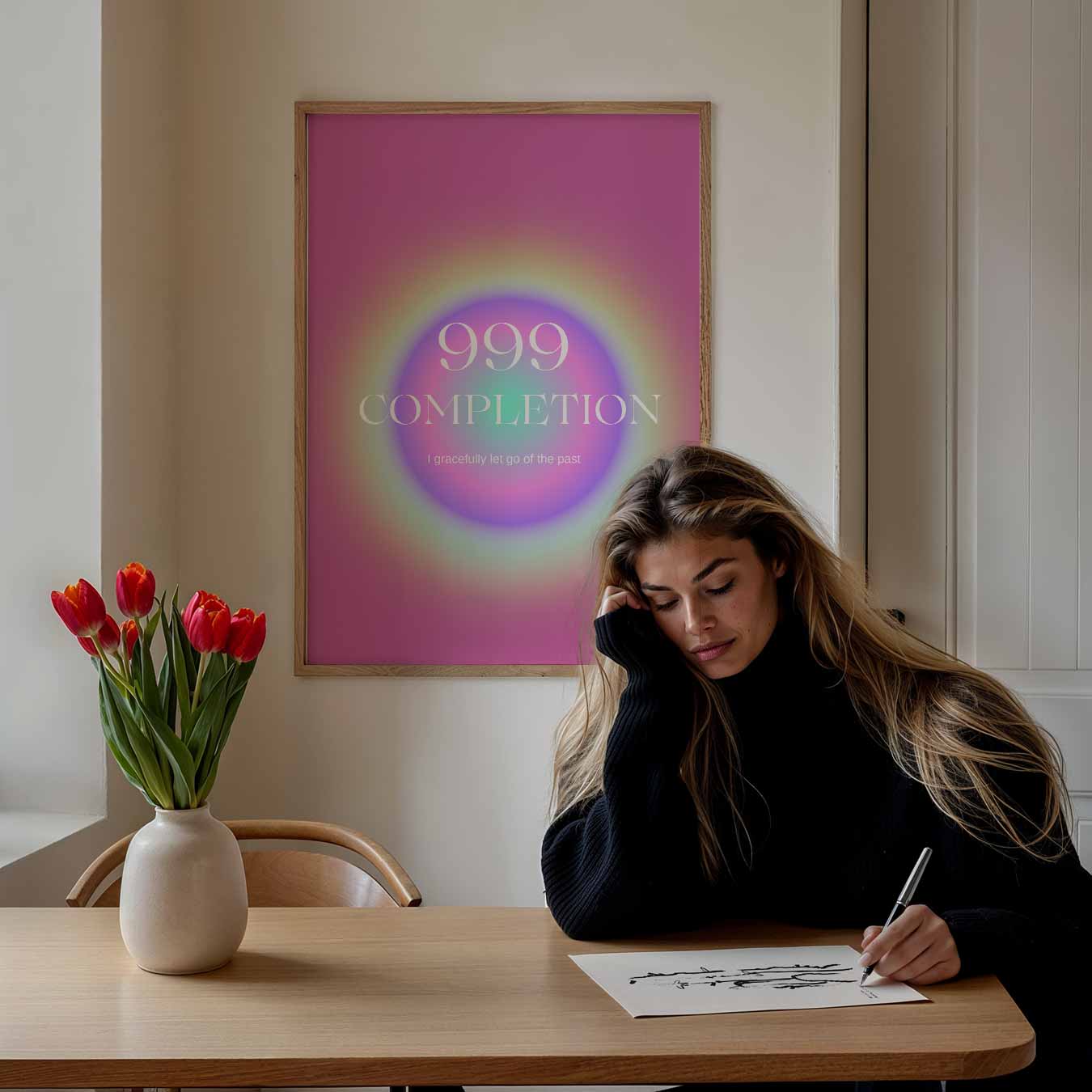 Inspirerende 999 Affirmatie Poster-WallArtistic
