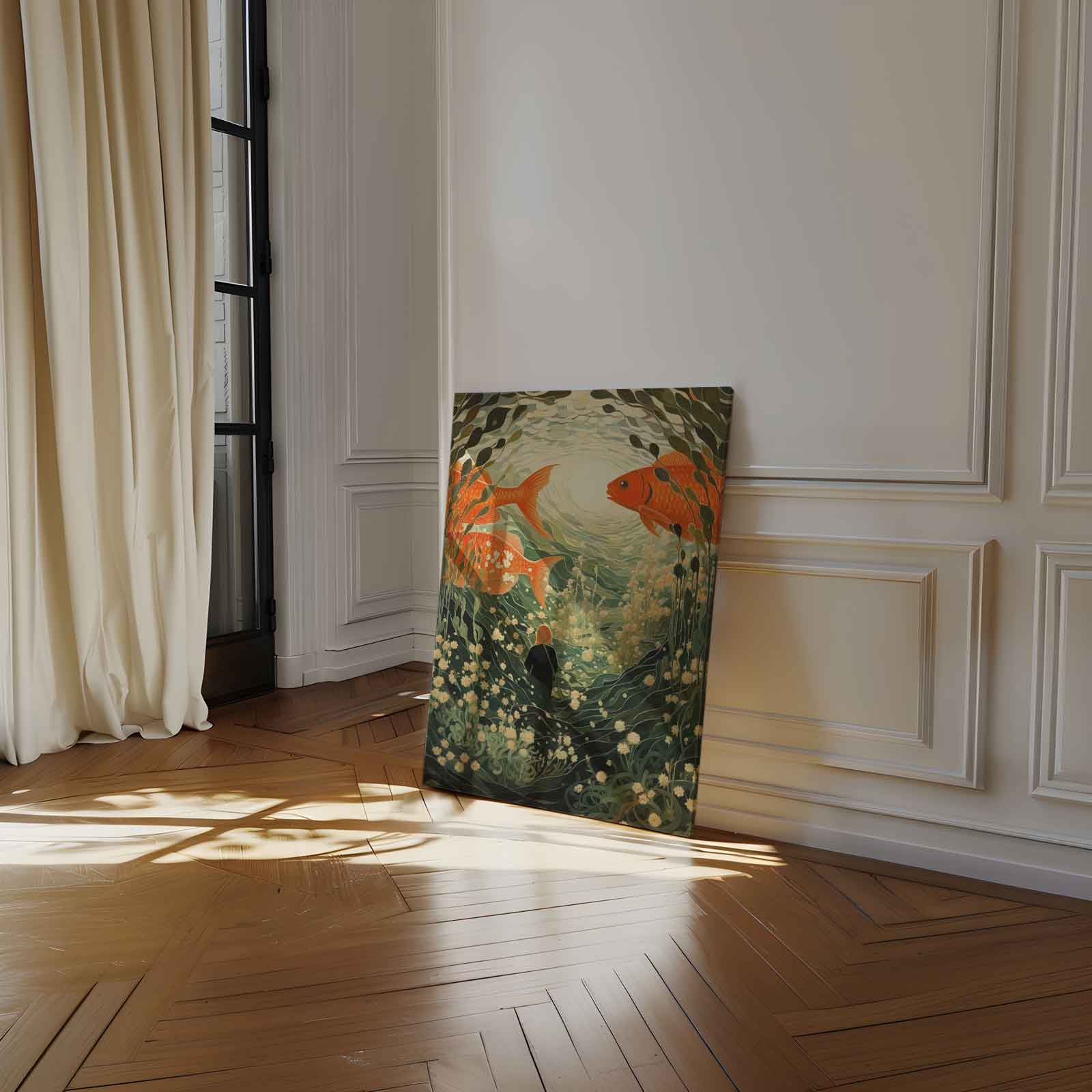 Onderwater Fantasie Kunstwerk-canvas-dibond-plexiglas-wanddecoratie-WallArtistic