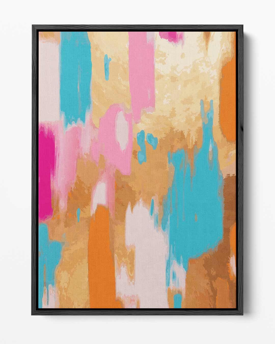 Kleurenexplosie Abstract Schilderij Kunstwerk-canvas-dibond-plexiglas-wanddecoratie-WallArtistic