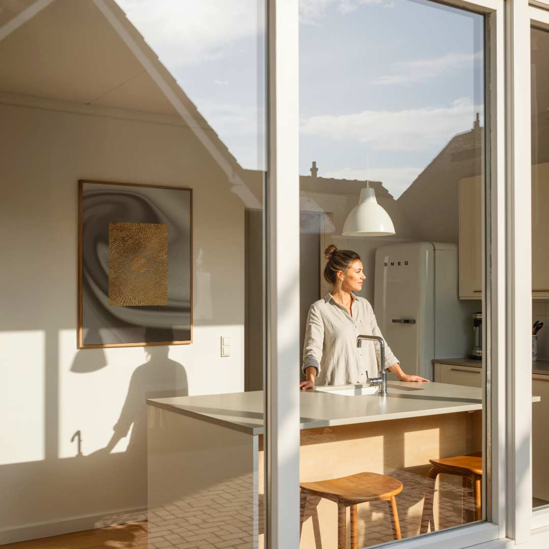 Stralende Gouden Zon Wanddecoratie Poster-WallArtistic