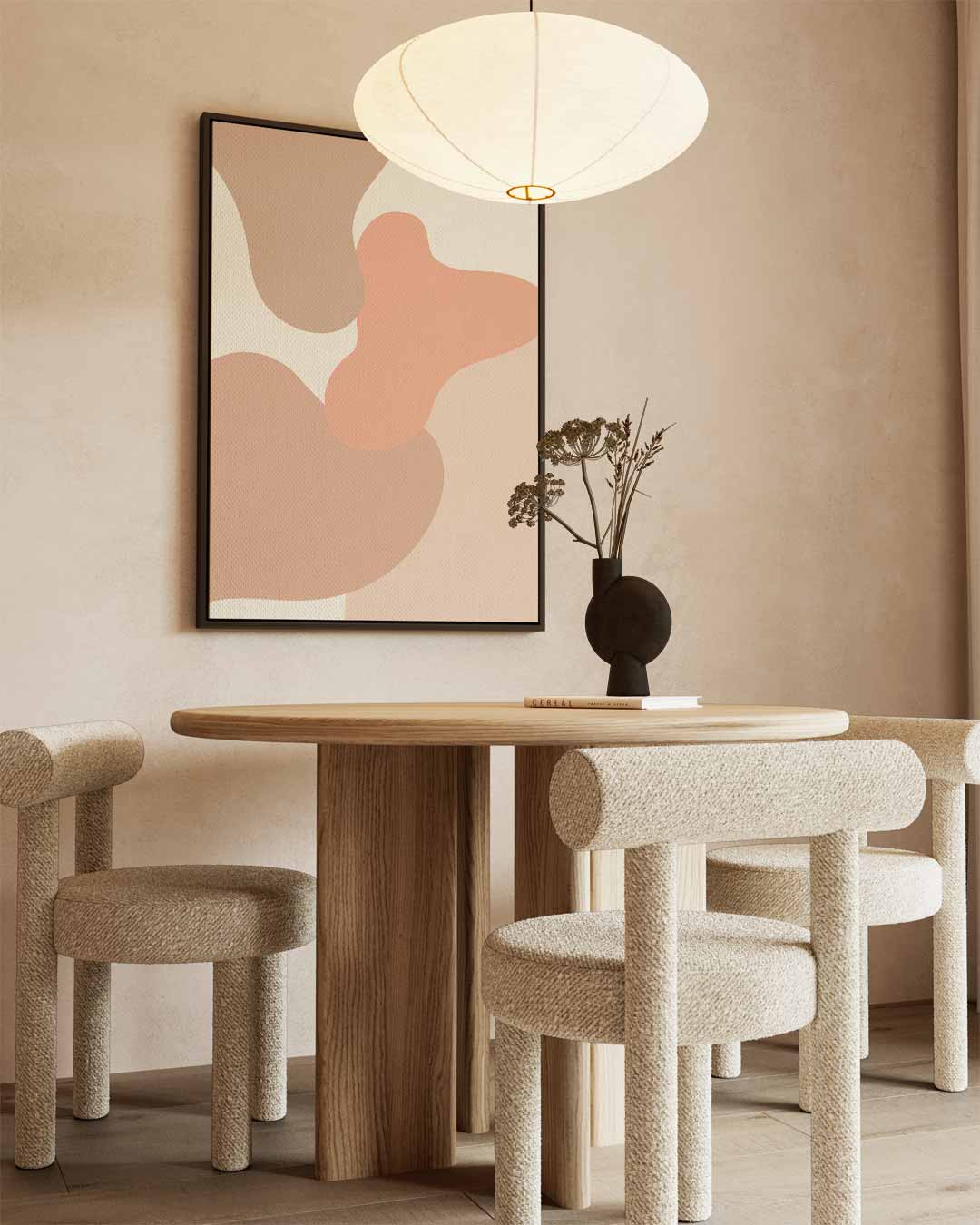 Zachte Pastelvibes Kunstwerk-canvas-dibond-plexiglas-wanddecoratie-WallArtistic