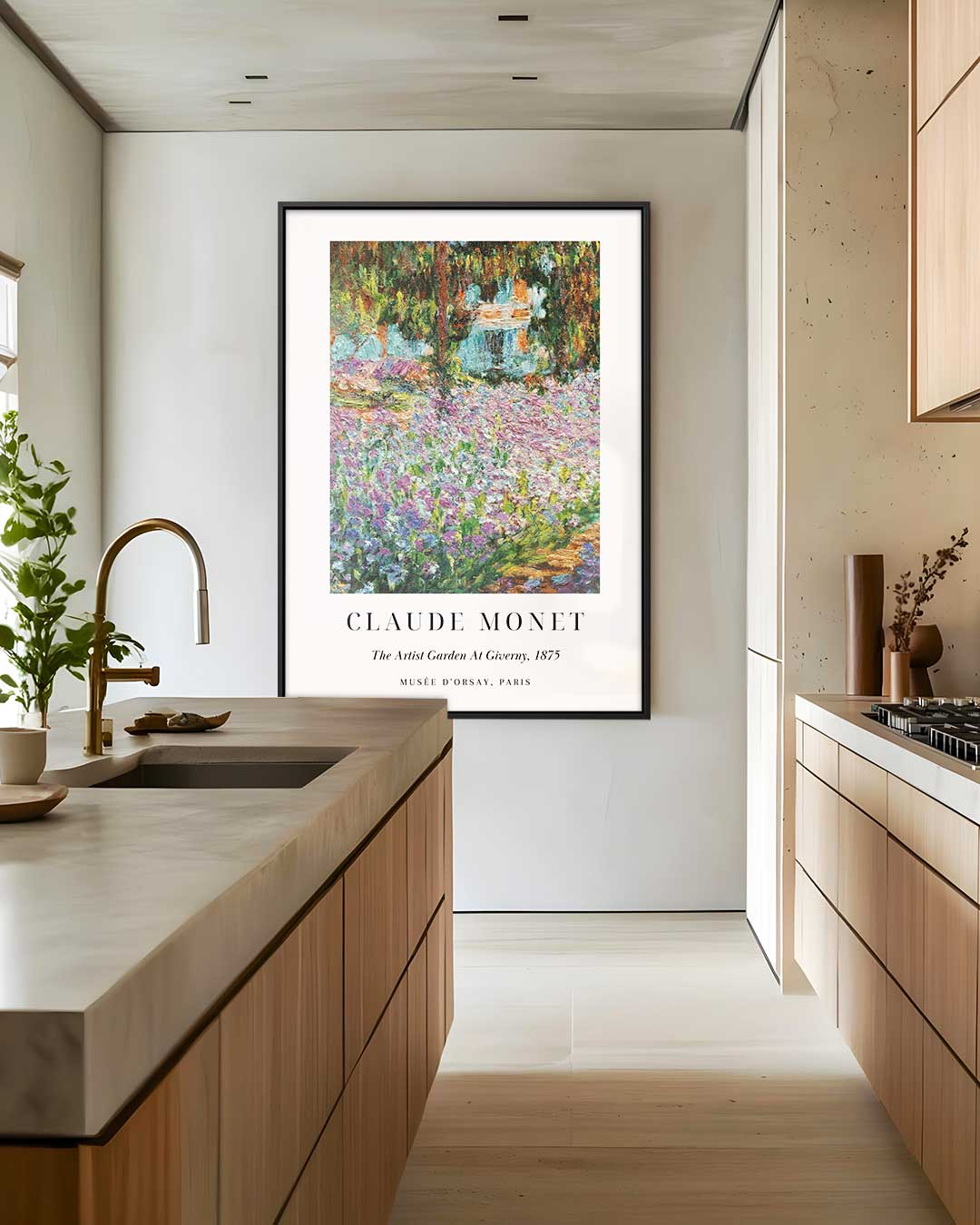 Impressionistisch Tuinlandschap Kunstwerk-canvas-dibond-plexiglas-wanddecoratie-WallArtistic