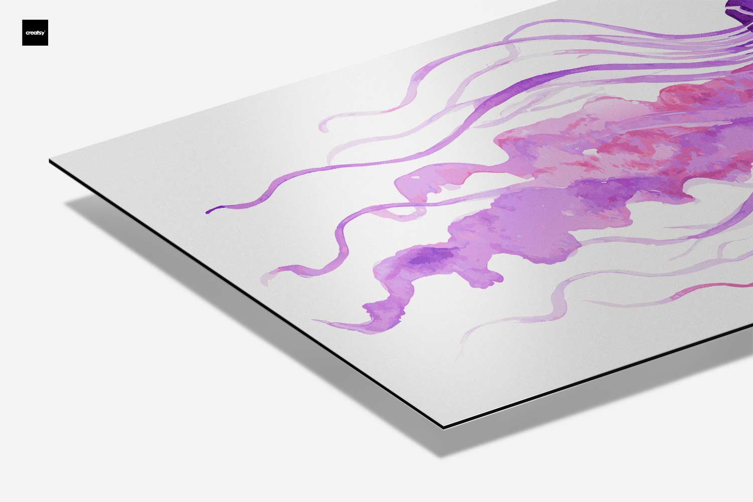 Dromerige Kwallenfantasie Kunstwerk-canvas-dibond-plexiglas-wanddecoratie-WallArtistic
