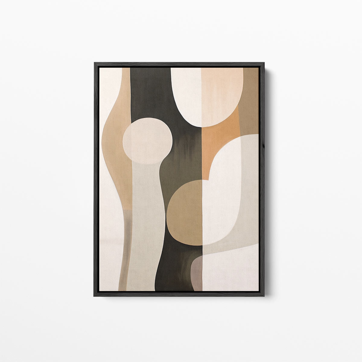 Abstracte Elegantie in Aardetinten Kunstwerk-canvas-dibond-plexiglas-wanddecoratie-WallArtistic