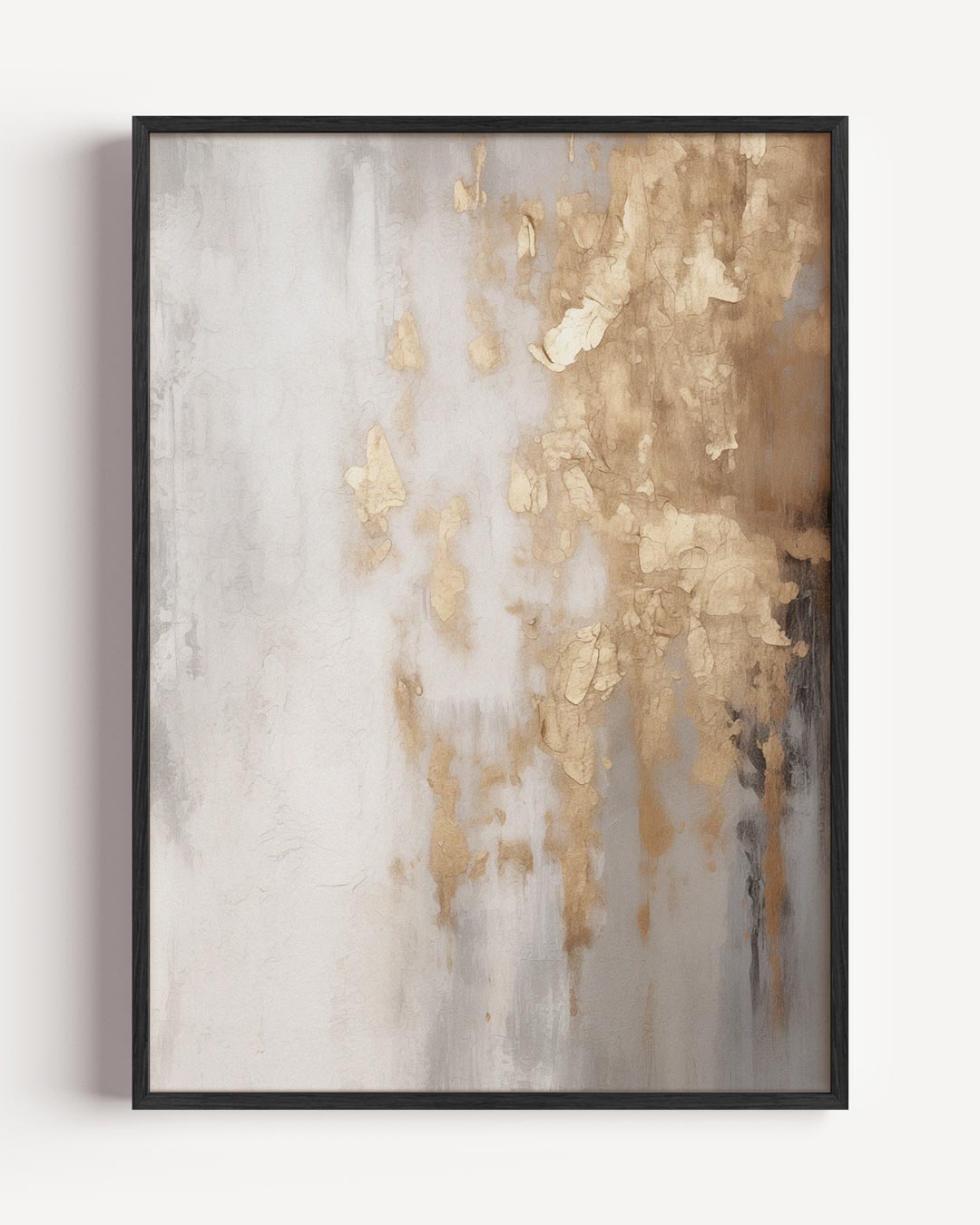 Moderne Abstracte Goudvlekken Poster-WallArtistic