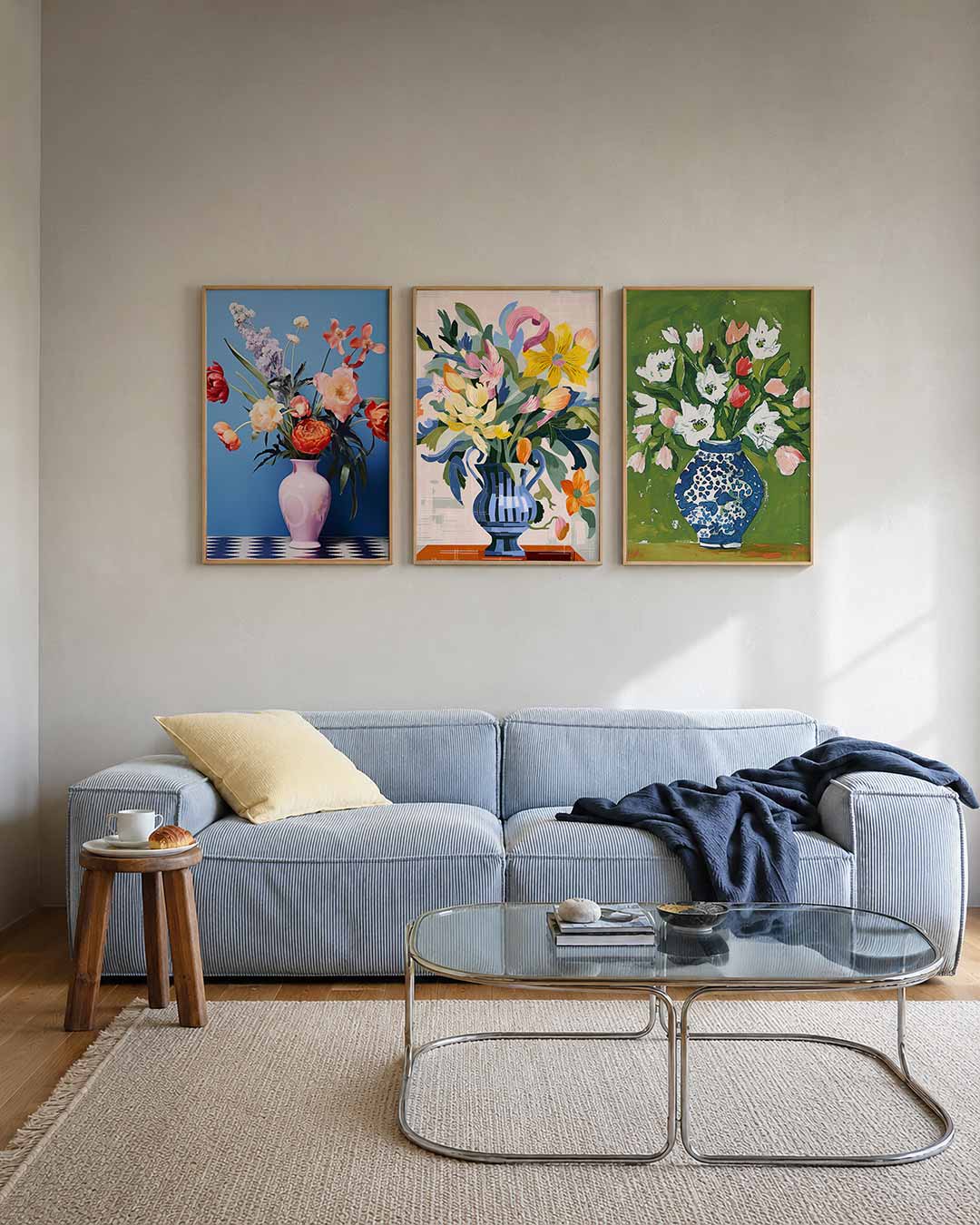 Bloemen en patronen Posterset
