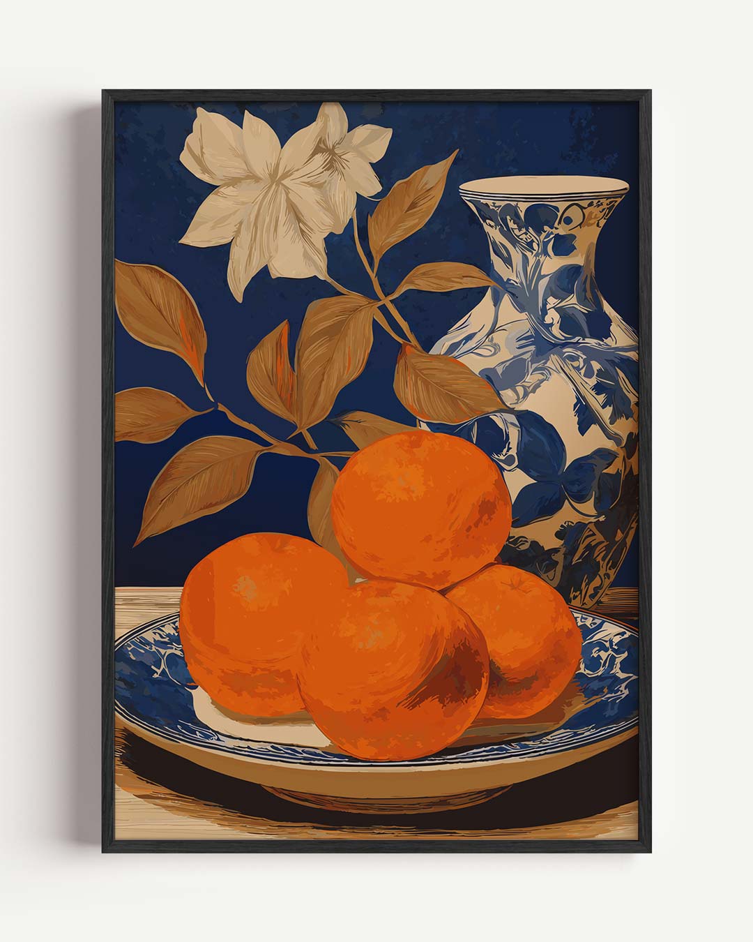 Tijdloze Sinaasappel Stilleven Poster-WallArtistic