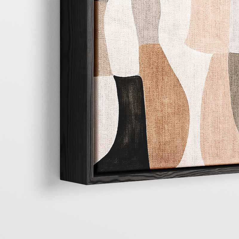 Aardse Abstractie Kunstwerk-canvas-dibond-plexiglas-wanddecoratie-WallArtistic