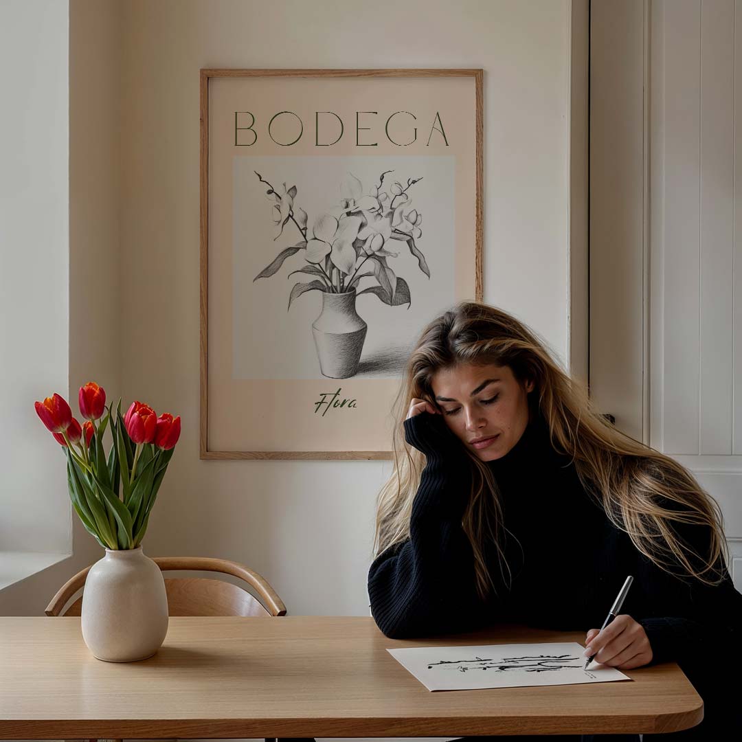 Elegant Bloemenkunstwerk Poster-WallArtistic