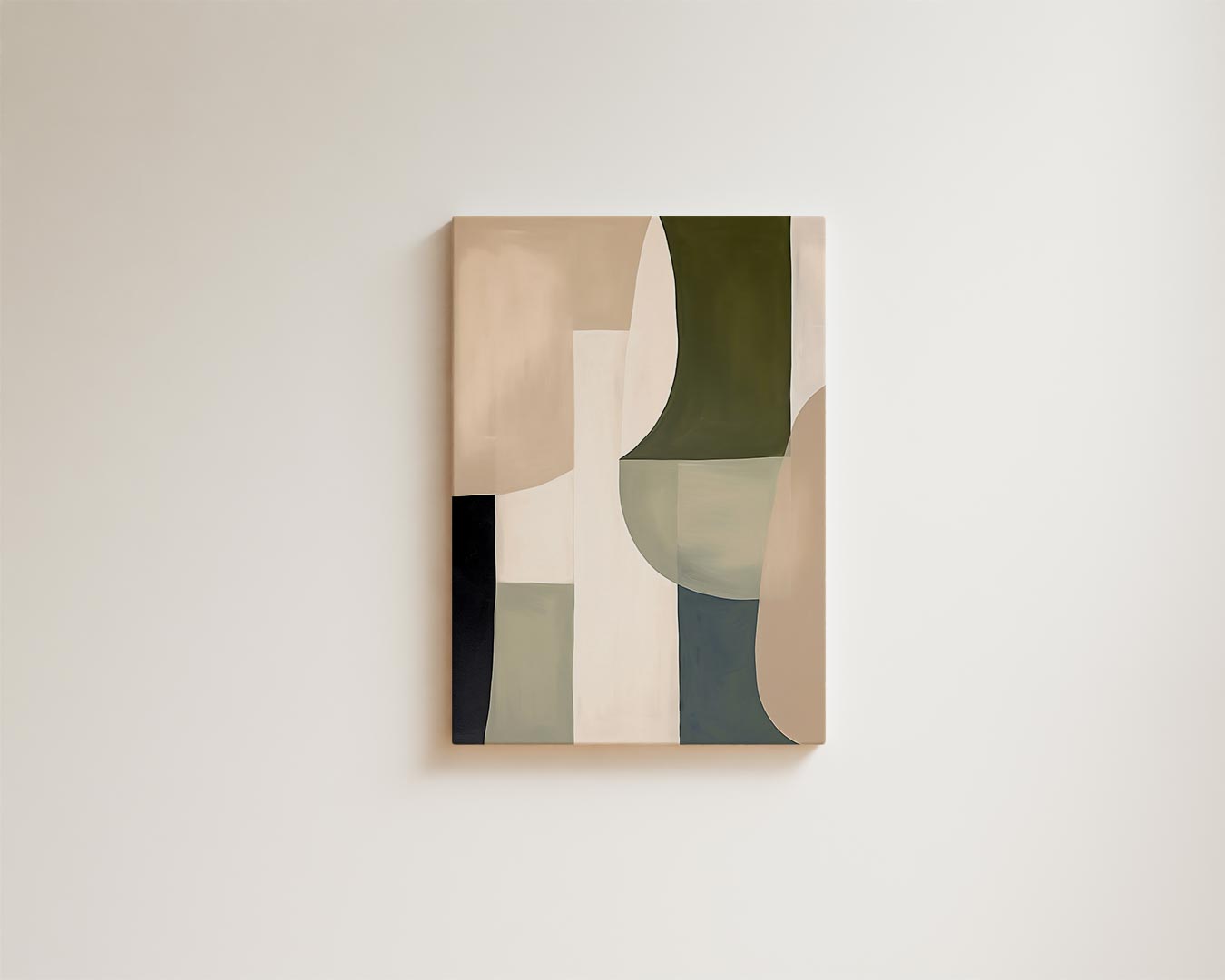 Abstracte Harmonie in Aardetinten Kunstwerk-canvas-dibond-plexiglas-wanddecoratie-WallArtistic