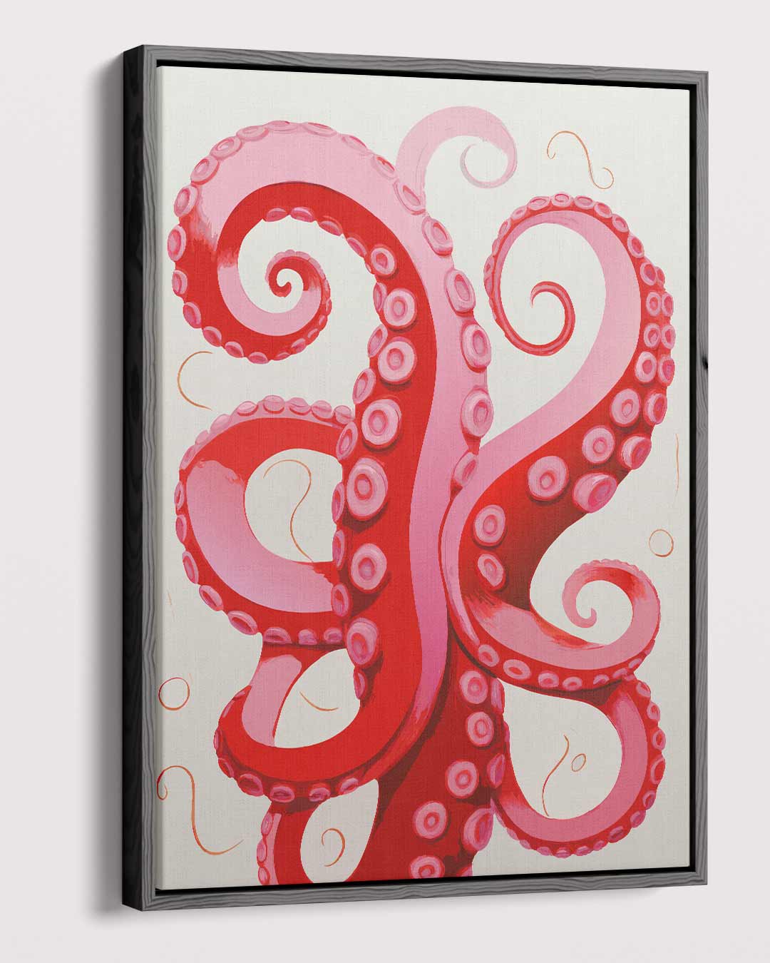 Dansende Tentakels Kunstwerk-canvas-dibond-plexiglas-wanddecoratie-WallArtistic