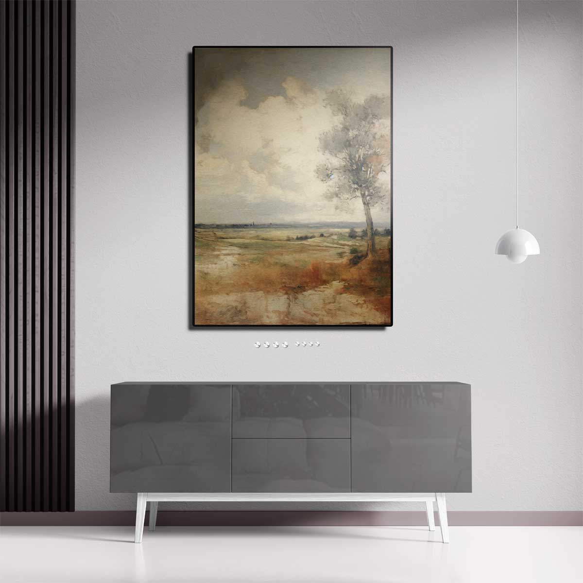 Landschap in Herfstsfeer Kunstwerk-canvas-dibond-plexiglas-wanddecoratie-WallArtistic