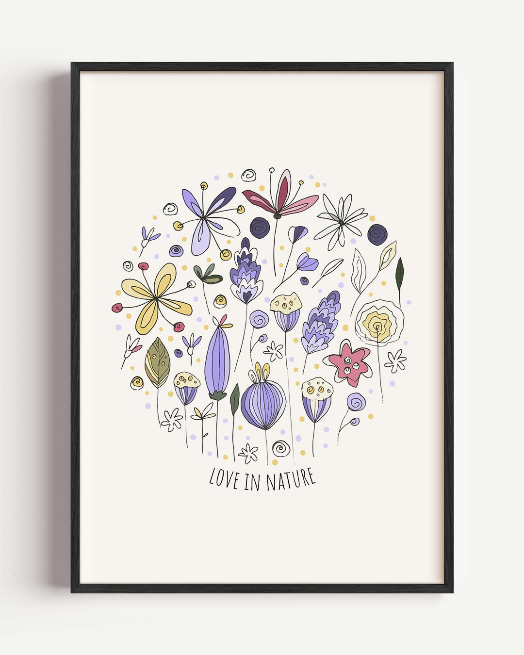 Bloemenpracht in Pastel Poster-WallArtistic